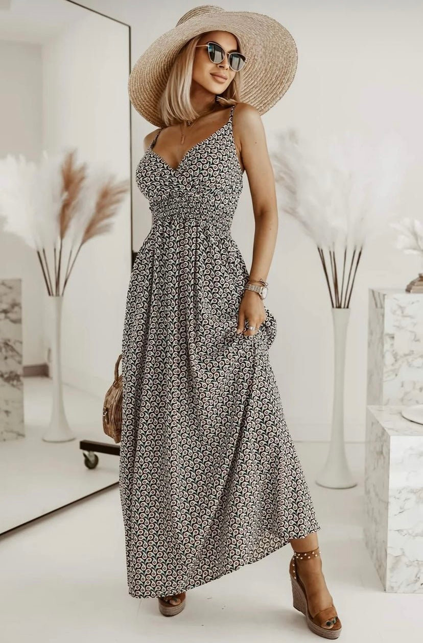 Printed Designer Strap Sundress